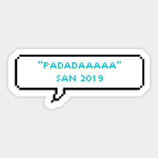 Padadaaaaa - San - ATEEZ Sticker